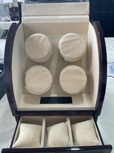 Load image into Gallery viewer, CHIYODA Jewelry Box - Deluxe Piano Baking Finish, Quad +3 LCD Touch Screen Control