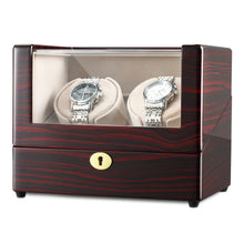 Load image into Gallery viewer, CHIYODA Double LCD Watch Winder with 12 Modes Available - Deluxe Piano Series