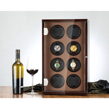 Load image into Gallery viewer, CHIYODA Eight LCD Watch WinderWatch Winder with 12 Modes Available - Golden Brown Series