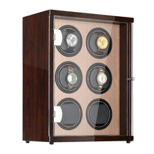 Load image into Gallery viewer, CHIYODA Six LCD Watch WinderWatch Winder with 12 Modes Available - Golden Brown Series