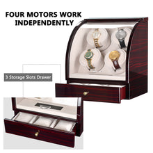 Load image into Gallery viewer, CHIYODA Jewelry Box - Deluxe Piano Baking Finish, Quad +3 LCD Touch Screen Control