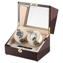 Load image into Gallery viewer, CHIYODA Double LCD Watch Winder with 12 Modes Available - Deluxe Piano Series
