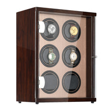 Load image into Gallery viewer, CHIYODA Six LCD Watch WinderWatch Winder with 12 Modes Available - Golden Brown Series
