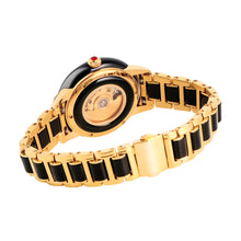 Load image into Gallery viewer, CHIYODA Luxury Automatic Dark Jade Watch for Women, Swiss Automatic Watch with Calendar and Diamonds Jade Dial Precious Timepiece for Collection
