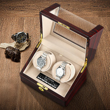 Load image into Gallery viewer, CHIYODA Double LCD Watch Winder with 12 Modes Available - Deluxe Piano Series
